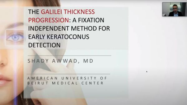 The GALILEI Corneal Thickness Progression Report, Prof. Shady Awwad, Lebanon.