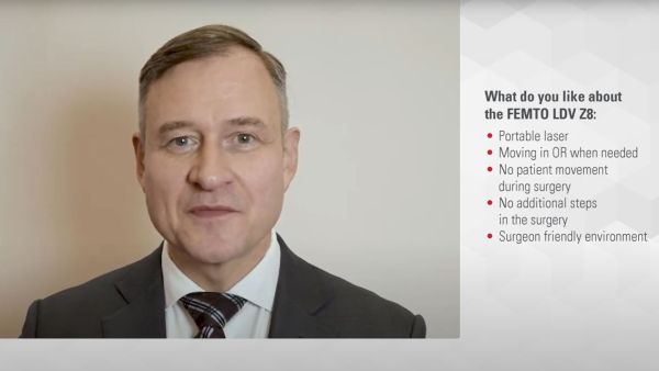 There are several reasons to prefer FEMTO LDV Z8 over other lasers. Prof. Malyugin mentions the main reasons why he chooses our mobile laser for his surgeries. 