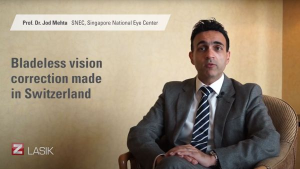 Prof. Jod Mehta talks about Z-Lasik laser vision correction and why he thinks that it is a unique and gentle procedure.